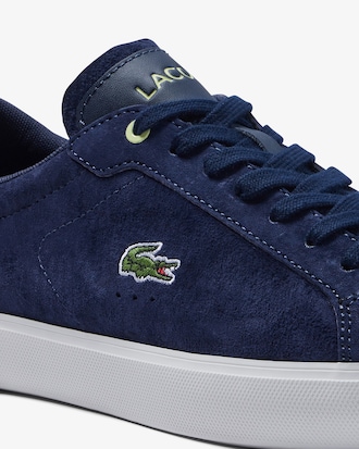 Men's Powercourt Leather Color Contrast Sneakers