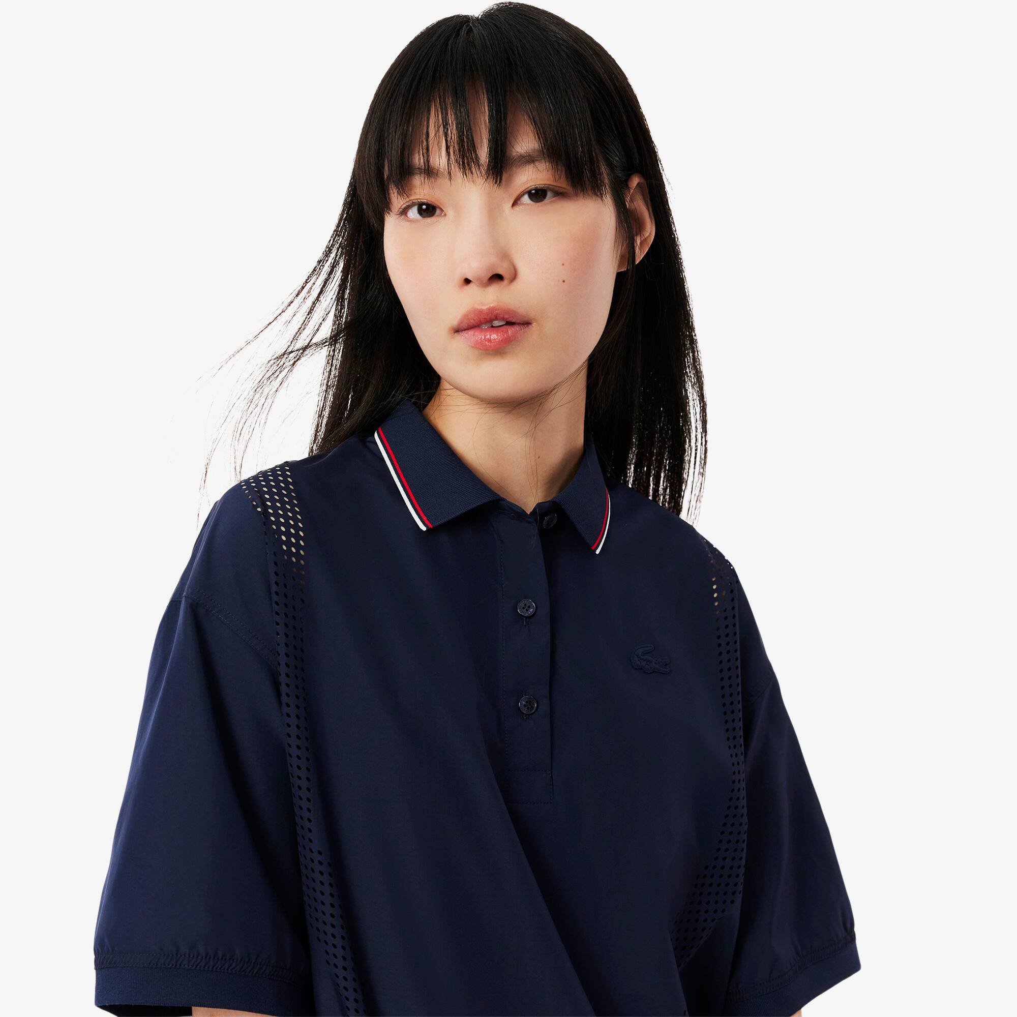 Women's Oversized Tech Fabric Polo - Recycled Materials - New In