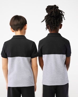 Kids' Colorblock Piqué Polo