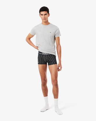 Monogram Print Stretch Cotton Trunks