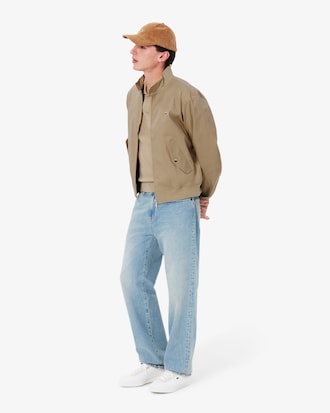 Men's Water-Repellent Twill Harrington Jacket