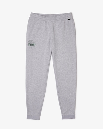 Men's Crocodile Branding Cotton Fleece Sweatpants