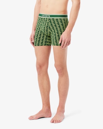 Boxer long coton stretch monogramme