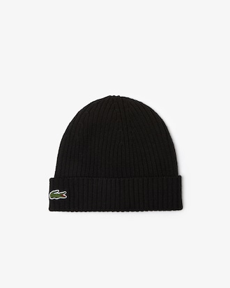 Unisex Rib Knit Brushed Wool Beanie