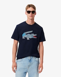 Playera de algod&oacute;n pesado con estampado de cocodrilo