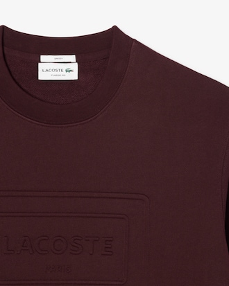 Sweatshirt molleton marquage emboss&eacute;