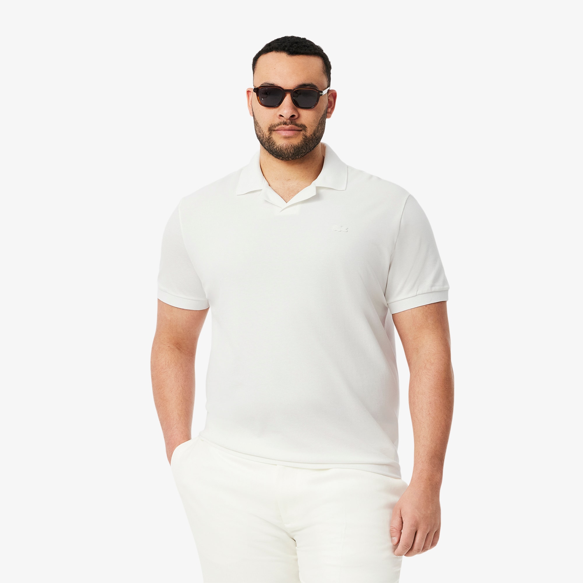 Men's Classic Fit Open Neck Paris Polo - Polo Shirts - New