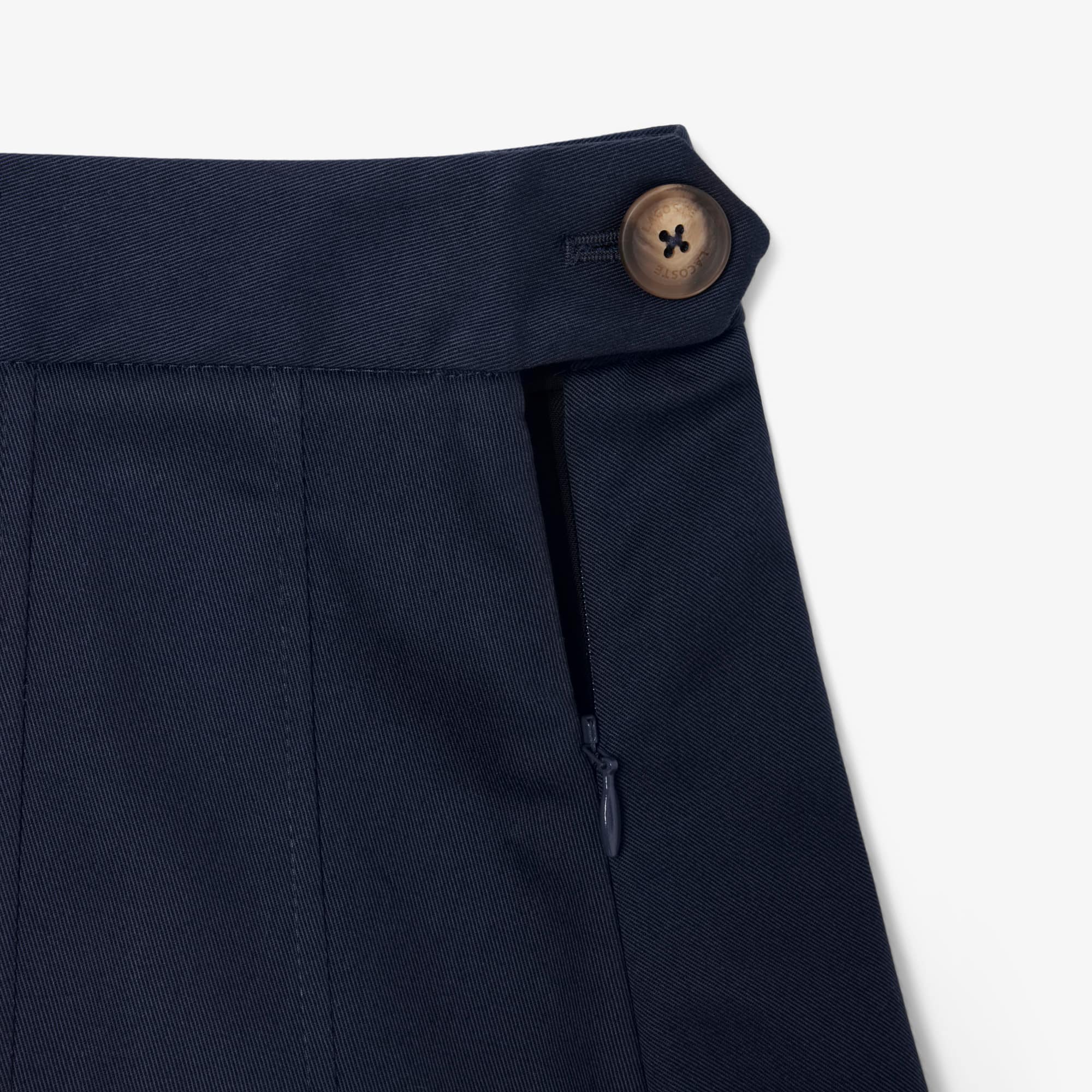 Women's Short Stretch Cotton Pleated Skirt - Shorts & Skirts