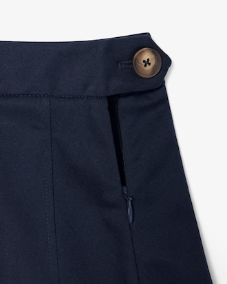 Jupe courte pliss&eacute;e en coton stretch