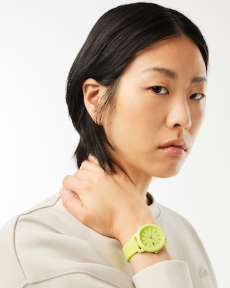 Women's Lacoste.12.12 3 Hand Silicone Watch