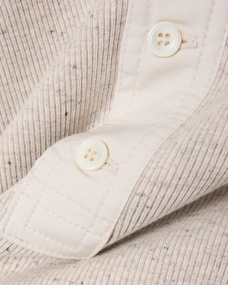 Ribbed Crew Neck Sweatshirt