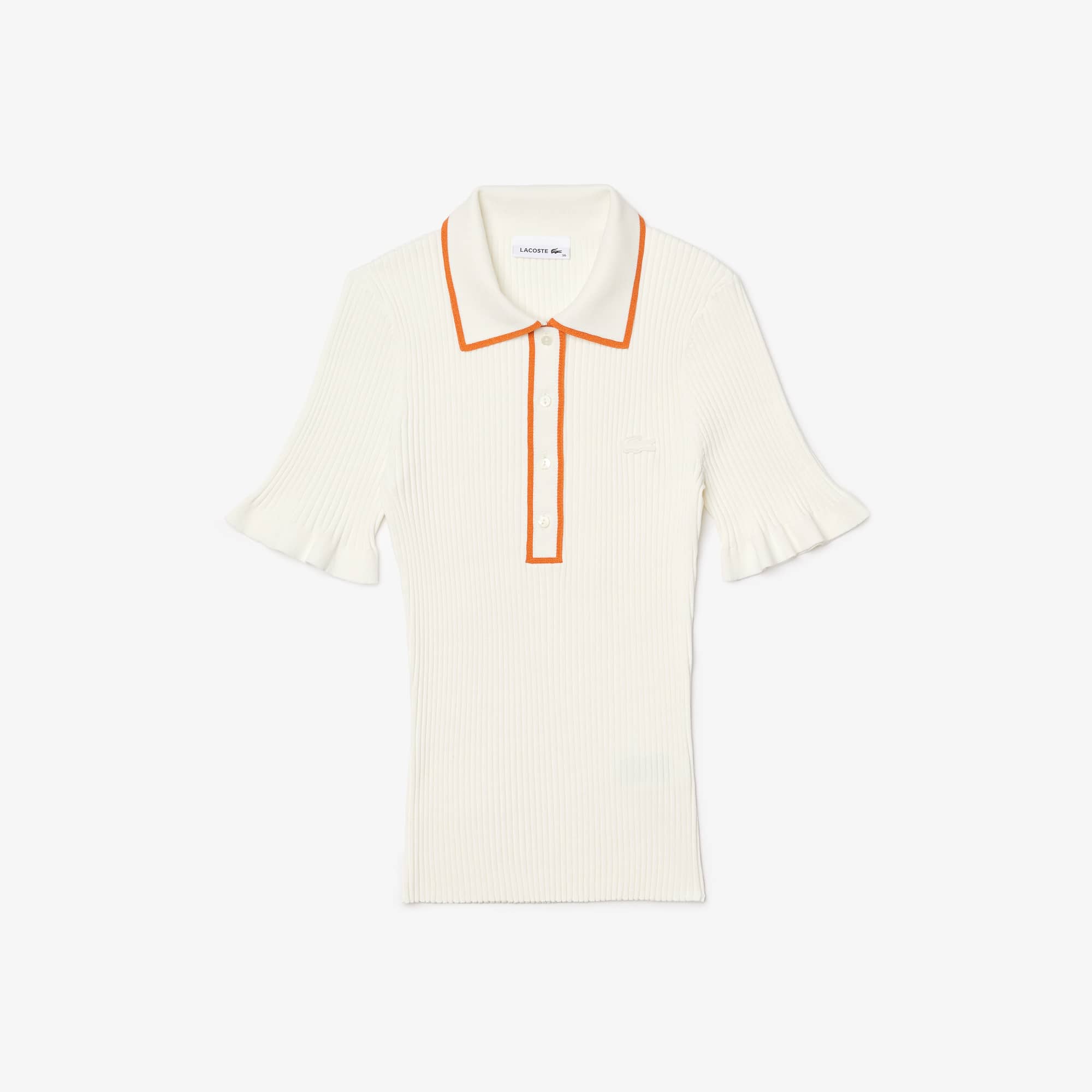 Women's Flounced Sleeve Knit Polo - Polo Shirts - New In