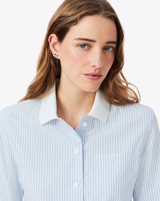 Women's Slim Fit Stretch Poplin Shirt
