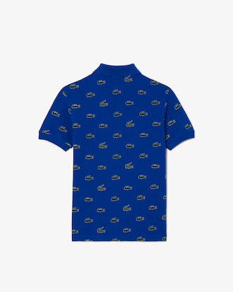 Kids' Signature Print Cotton Polo