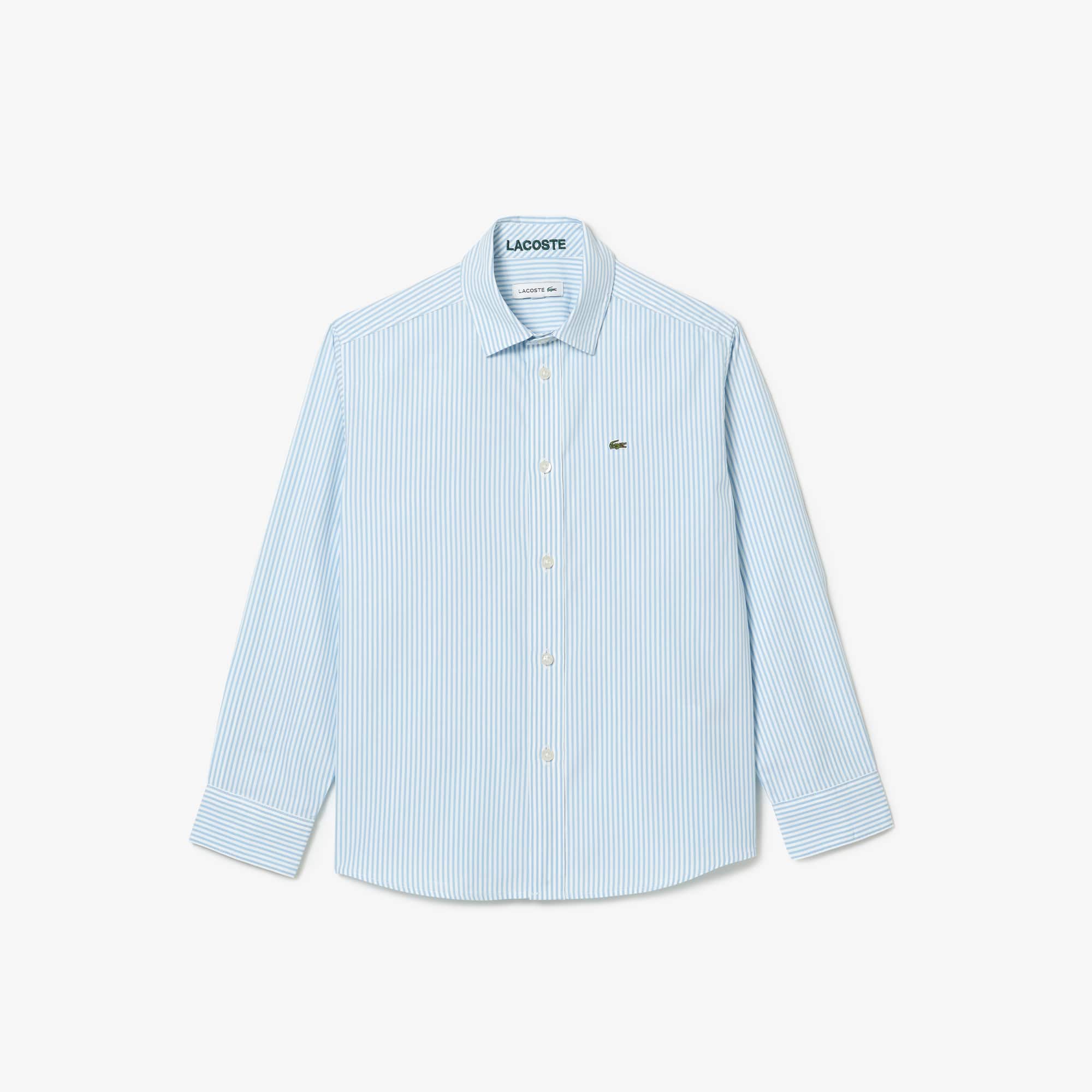 Kids' Striped Print Oxford Cotton Shirt - Teens T-Shirts
