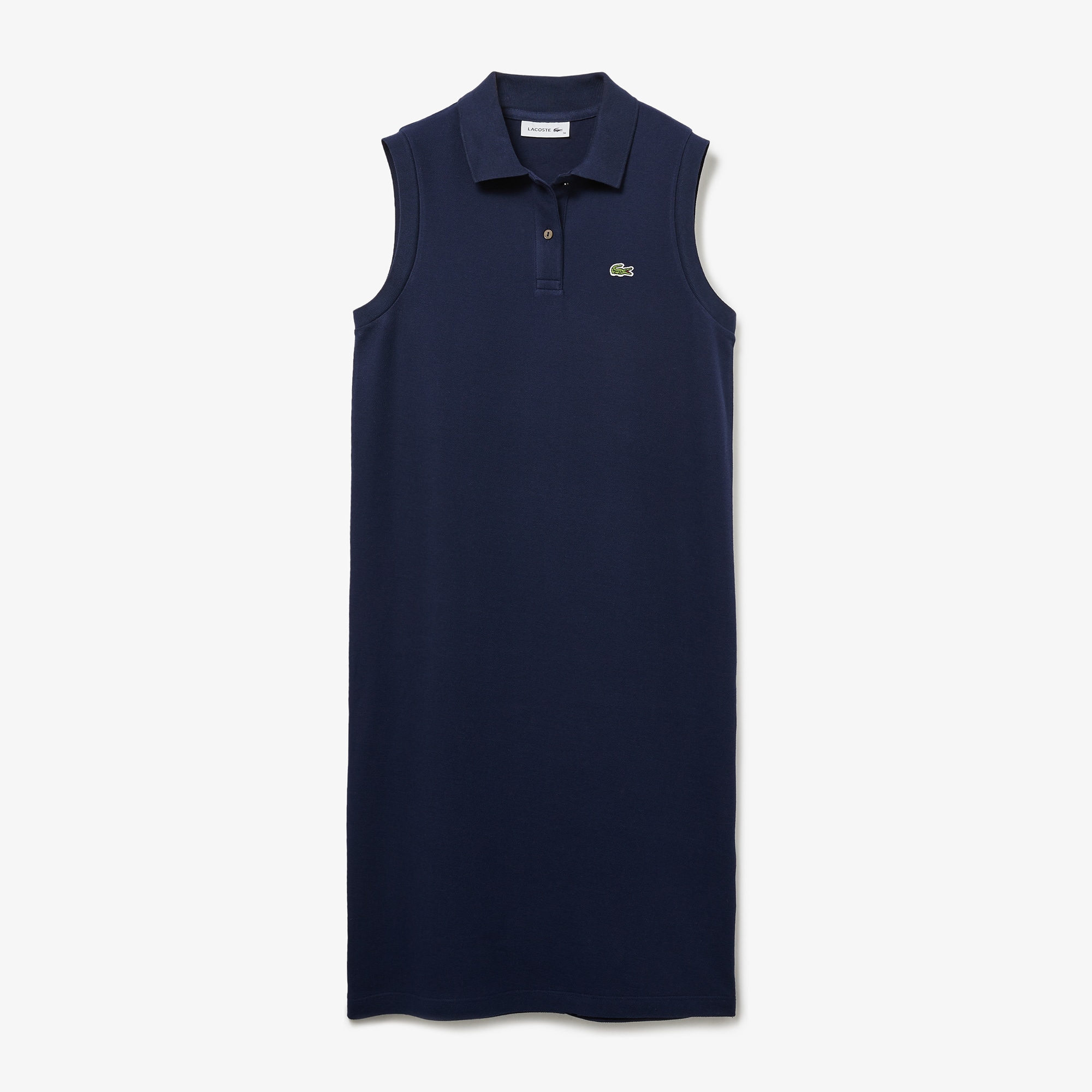 Lacoste Women's Cotton Piqué Belted Polo Dress In Navy Blue ModeSens