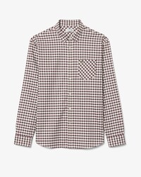 Cotton Twill Plaid Shirt