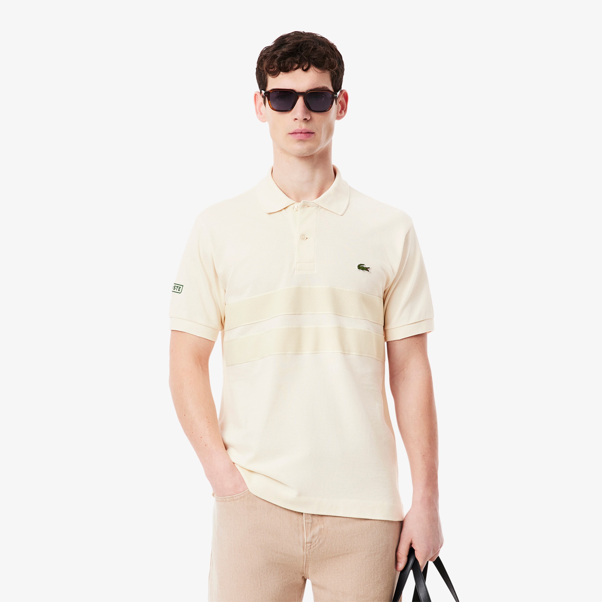 Men's Bold Stripes Classic Fit L.12.12 Polo - Polo Shirts