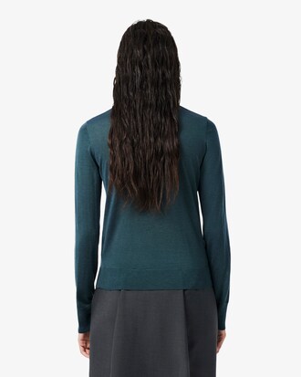Runway Polo Collar Merino Wool Sweater