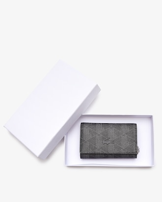 The Blend Monogram Canvas Snap Wallet