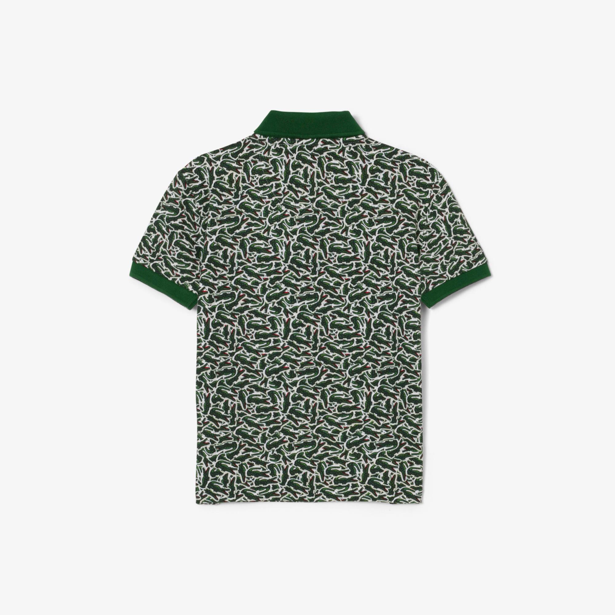 Boys' Crocodile Print Piqué Polo - Teens Polos - New In 2025 | Lacoste