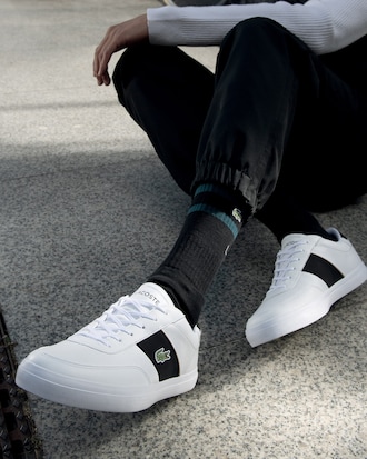 Men's Court-Master Tumbled Leather Sneakers