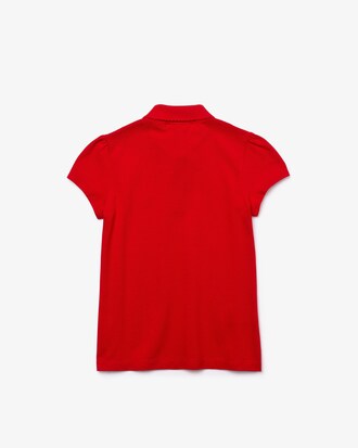 Kids' Scalloped Collar Mini Piqu&eacute; Polo