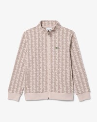 Zipped Monogram Fleece Hoodie