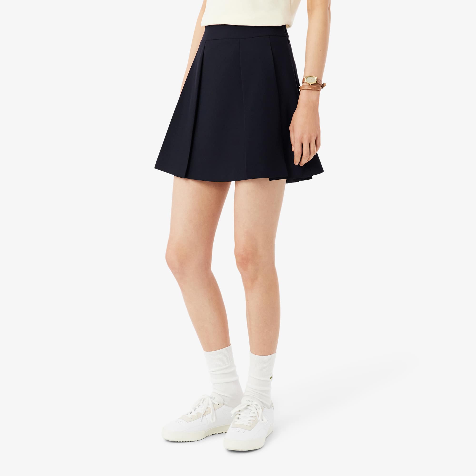 Short Fluid Pleated Skirt - Shorts & Skirts - New In 2026 | Lacoste
