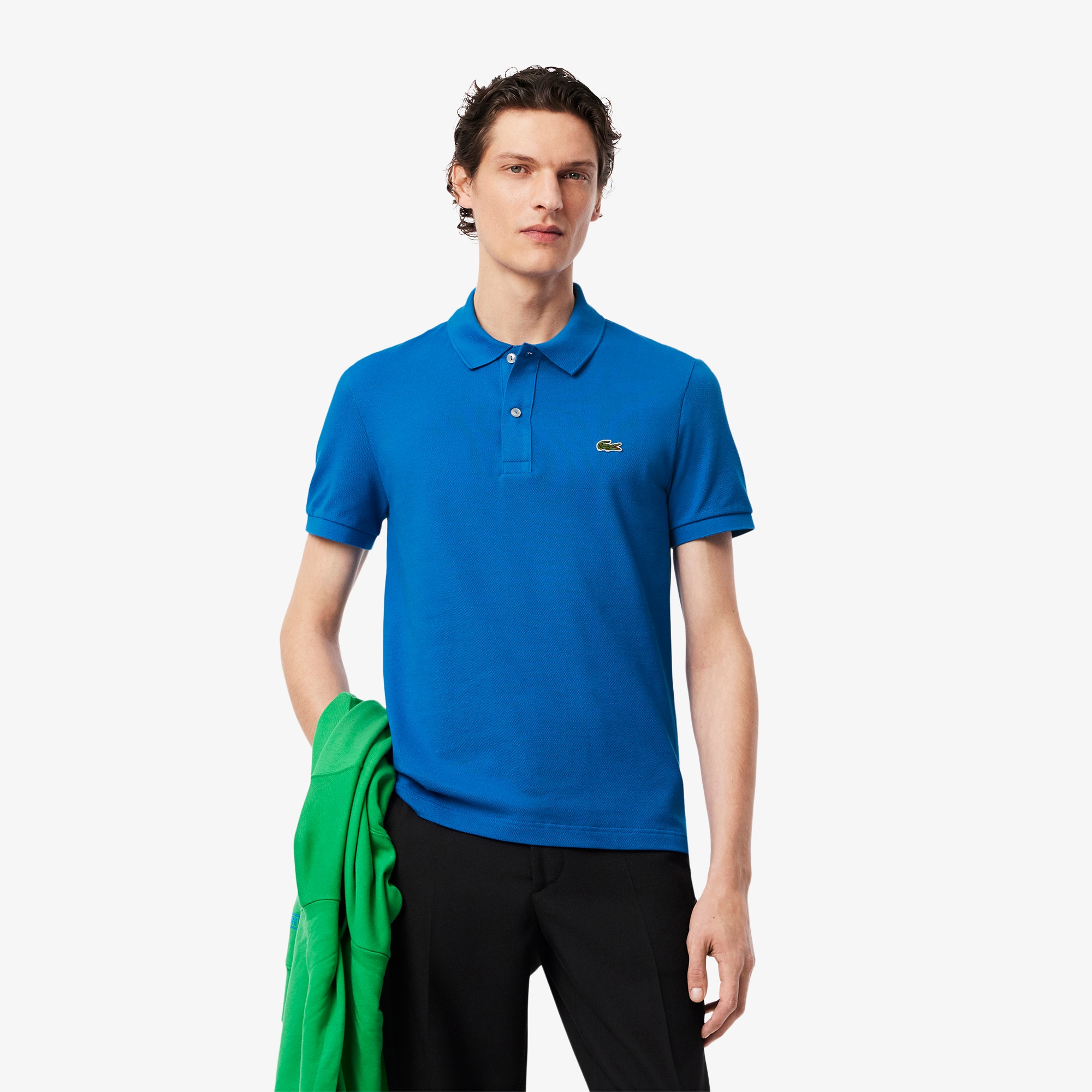Lacoste Men's Slim Fit L.12.12 Piqué Polo - Xxl - 7 In Blue