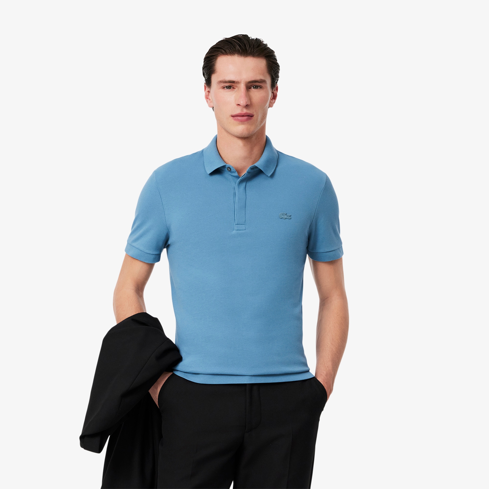 Men's Regular Fit Paris Stretch Piqué Polo - Polo Shirts