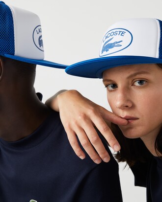 Gorra unisex Lacoste en malla y neopreno