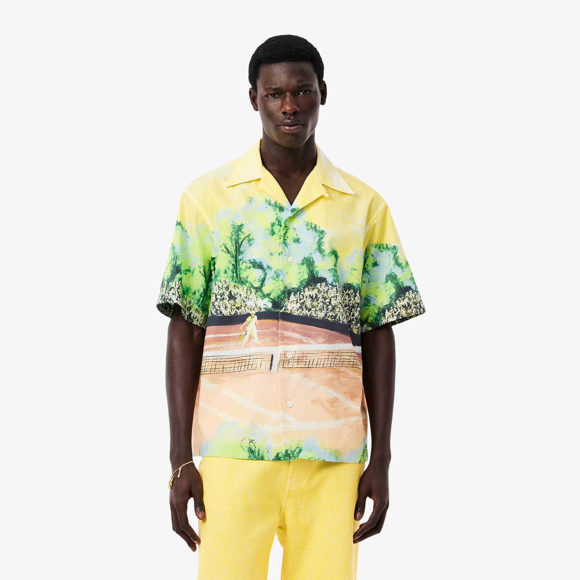 Men's Runway Relaxed Fit Graphic Print Shirt - undefined - New In