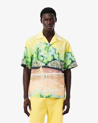 Men's Runway Relaxed Fit Graphic Print Shirt