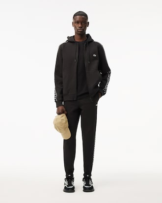 Men's Logo Stripe Zip-Up Hoodie