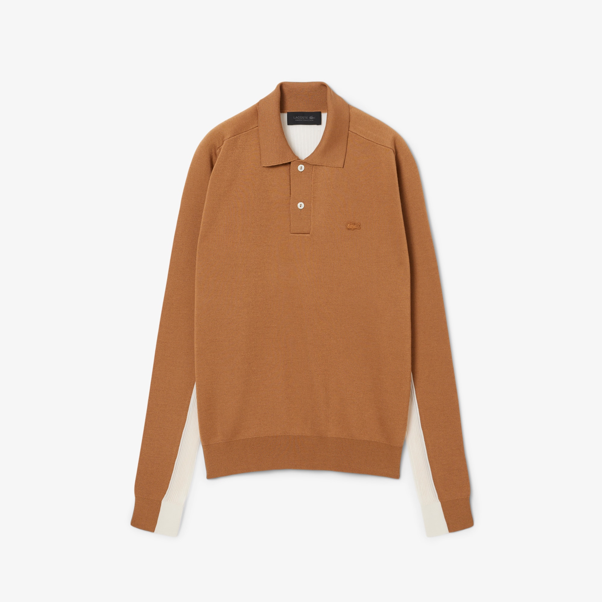 Runway Wool Blend Polo Collar Sweater