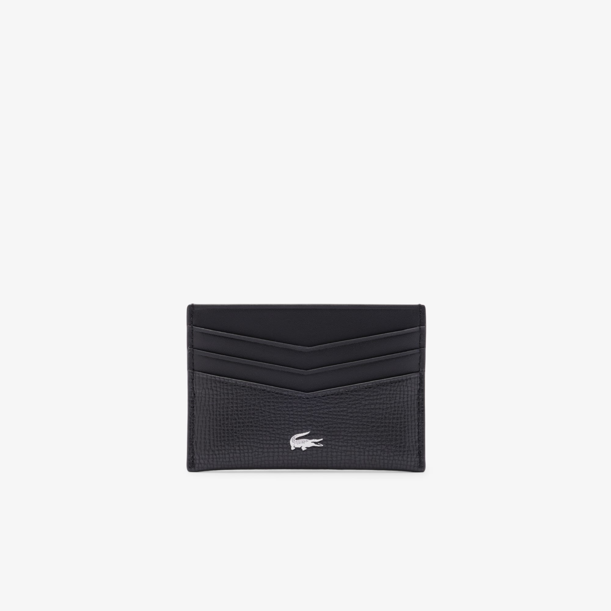 Lacoste Men's Ossian Leather Cardholder - One Size In Black