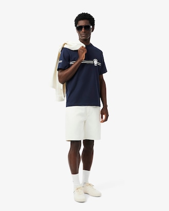 Men's Printed Embroidered Cotton Jersey T-Shirt