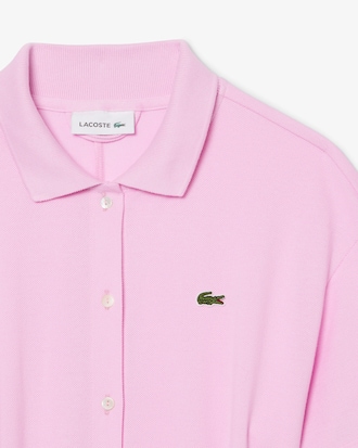 Women's Flared Mini-Piqu&eacute; Polo Dress