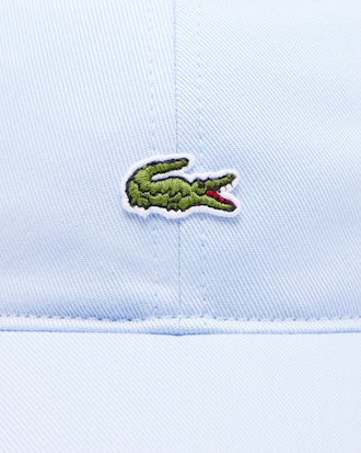 Casquette unisexe unie Lacoste en twill de coton biologique