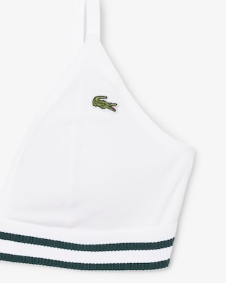 Ribbed Cotton Triangle Bralette