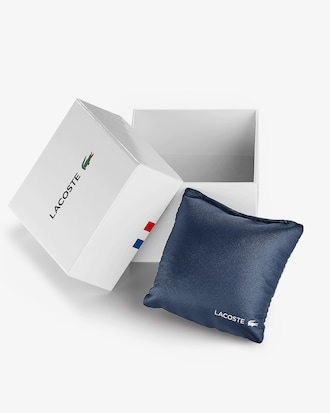 Lacoste Club 3 Hands Watch - White With Stainless Steel Mesh