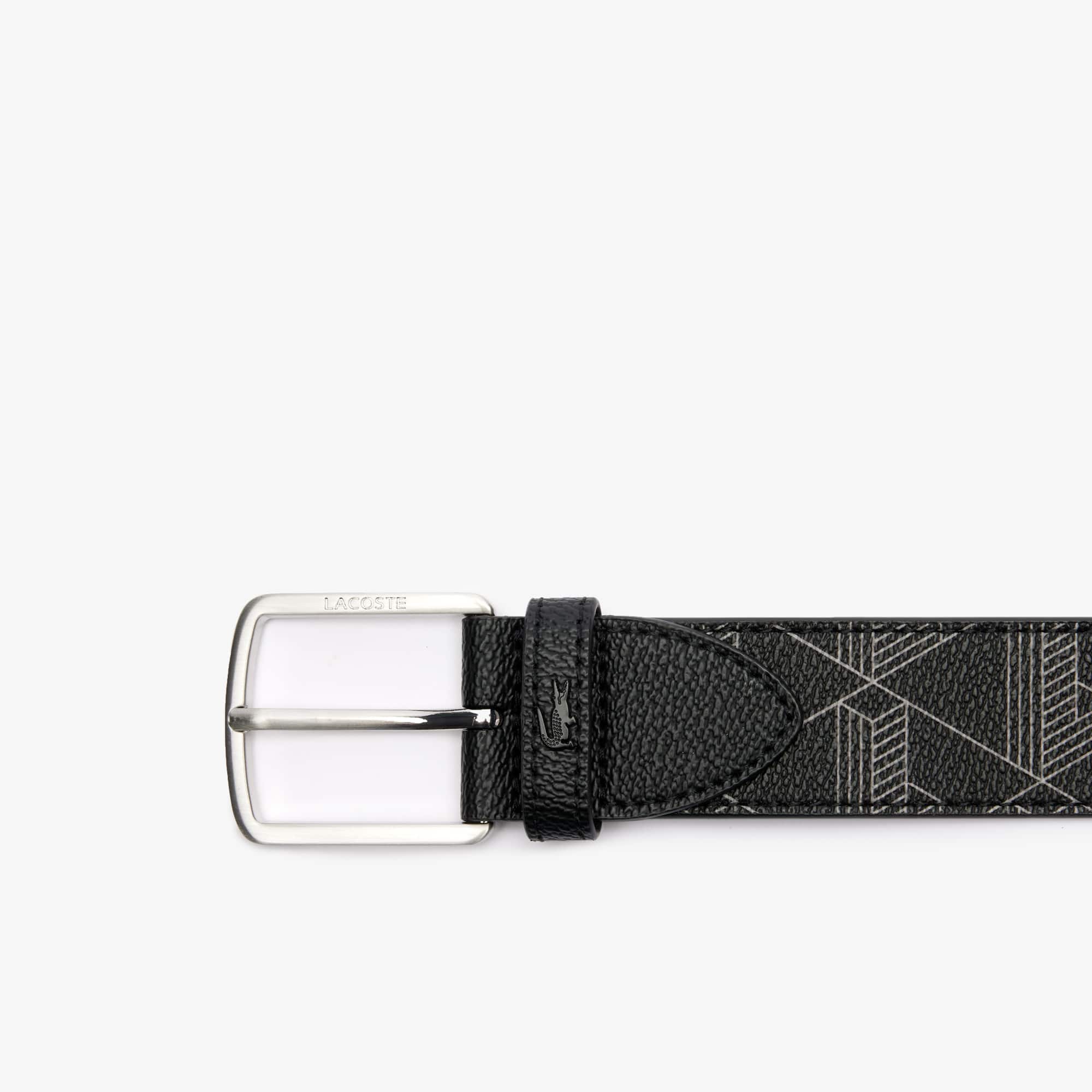 ベルト Lacoste Men's Monogram Leather Belt Men's Monogram Belt - Belts - New In 2025 | Lacoste