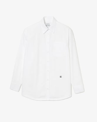 Women&rsquo;s Lacoste x A.P.C. Pinstriped Cotton Shirt