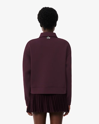 Tennis Heritage Zipped Badge Accent Sweatshirt