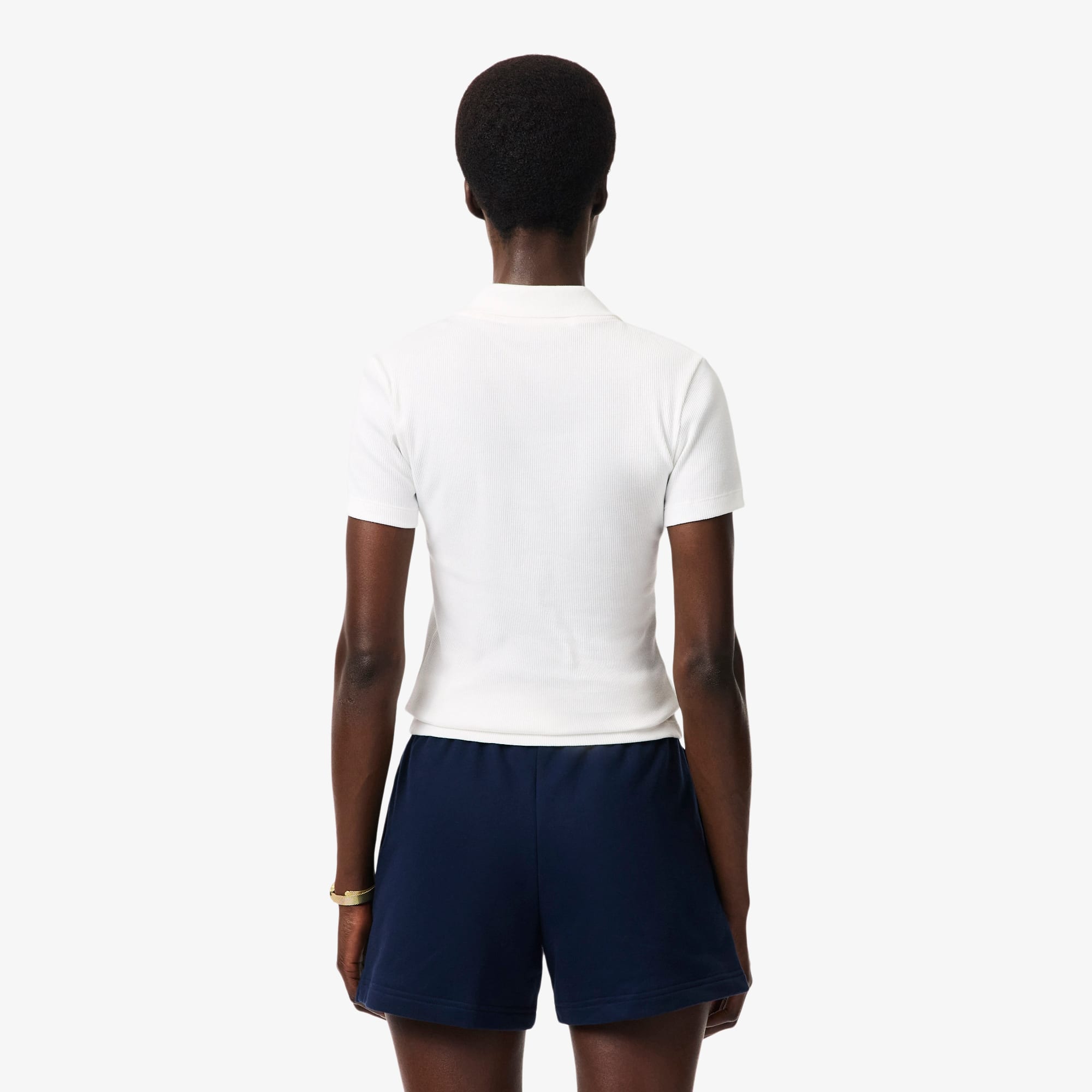 Women's Slim Fit L.12.D Ribbed Cotton Polo
