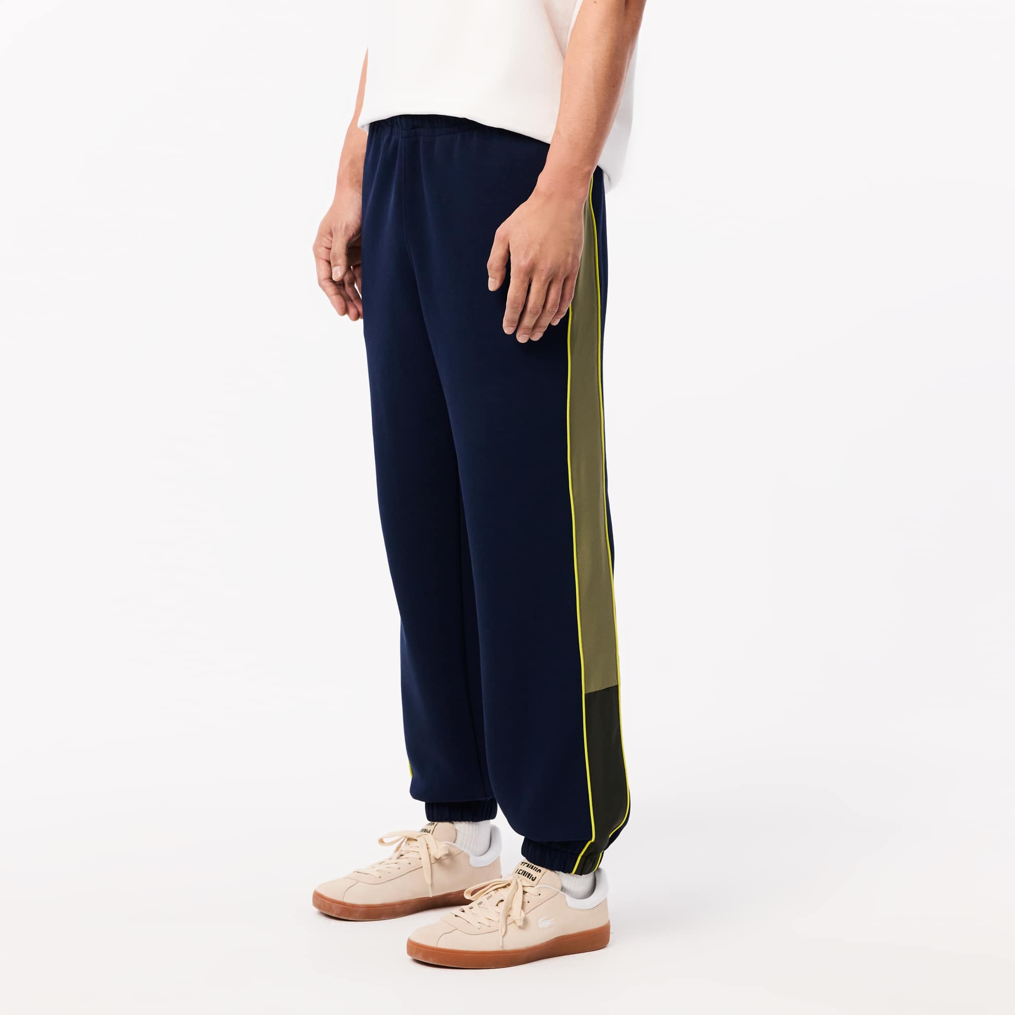 【新品タグ付】ETHOS/THICKER TROUSERS NAVY GREEN Men's Regular Fit Piqué Sweatpants - Pants & Sweatpants - New In
