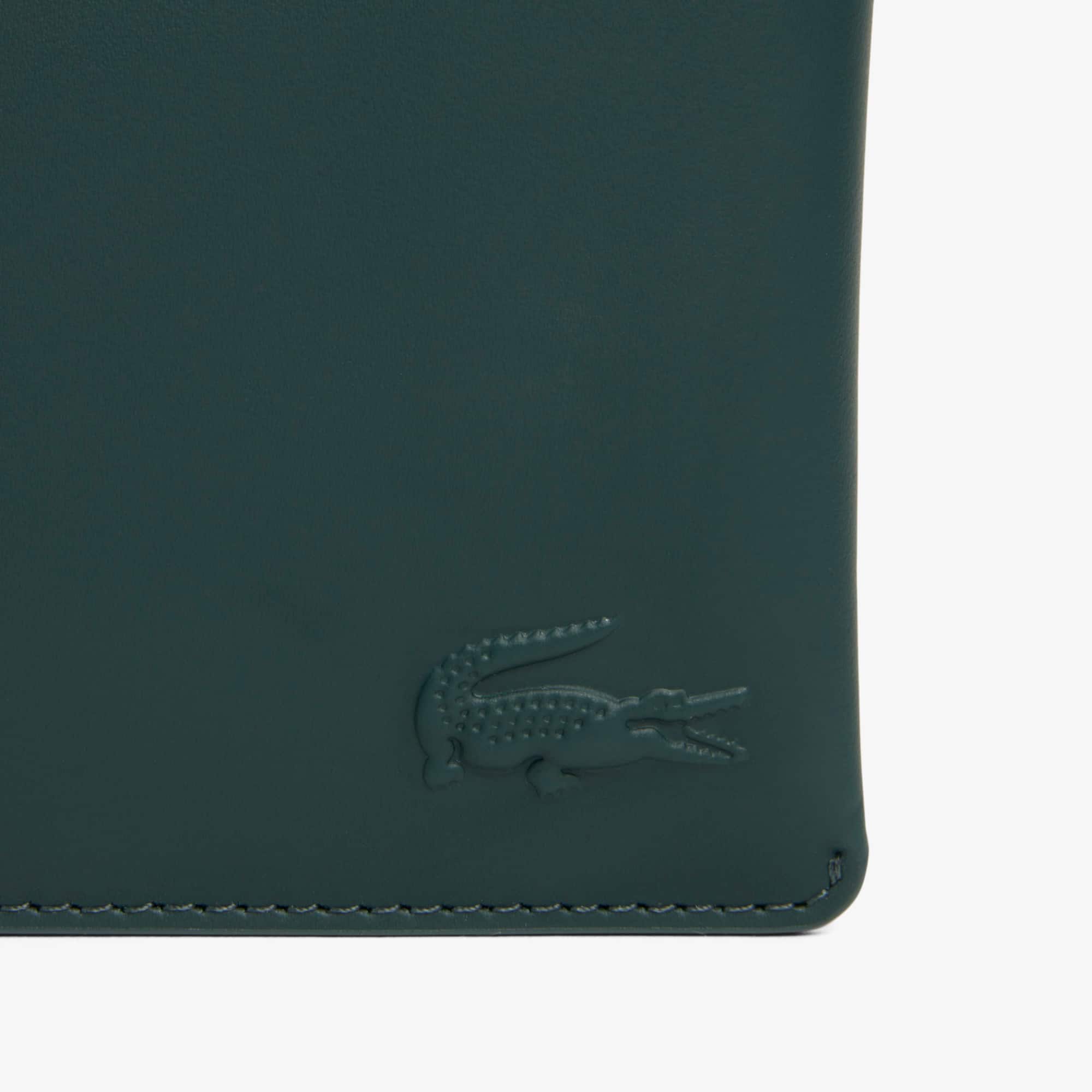 Runway Crocodile Clasp Card Holder - undefined - New In 2026 | Lacoste