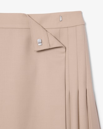 Runway Pleated Wrap Skirt