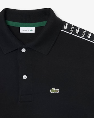 Branded Stripe Cotton Pima Polo Shirt